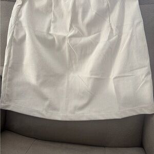 Elegant Cream Mini Skirt